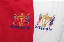 Ray Floyd's 1975 Ryder Cup USA Team Issued Uniform Shirts - Red & White