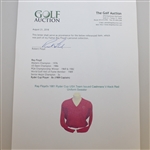 Ray Floyd's 1981 Ryder Cup USA Team Issued Cashmere V-Neck Red Uniform Sweater