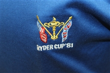 Ray Floyd's 1981 Ryder Cup USA Team Issued Cotton Uniform Blue Shirt