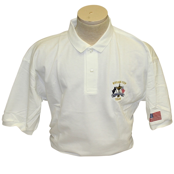 Ray Floyds 1991 Ryder Cup USA Team Issued Uniform White Cotton Shirt - Kiawah