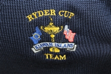 Ray Floyd's 1991 Ryder Cup USA Team Issued Uniform Blue Sweater Vest - Kiawah