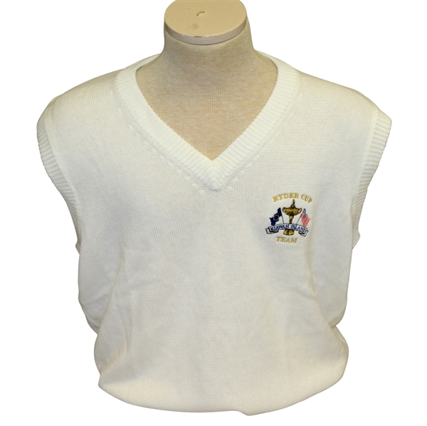 Ray Floyds 1991 Ryder Cup USA Team Issued Uniform White Sweater & Sweater Vest - Kiawah