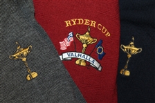 Ray Floyd's 2008 Ryder Cup USA Team Issued Nike Light Knit Tops - Blue, Maroon, & Grey
