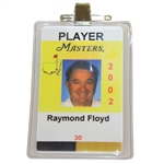 Ray Floyds Masters Tournament Player Identification Badge - 2002