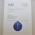 Ray Floyd's 1995 Open Championship at St. Andrews Competitor Bag Tag - Final Grand Slam Attempt