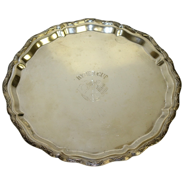 Ray Floyds 1993 Ryder Cup Silver Plate - Floyd Paced USA Win with 3pts