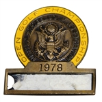 Ray Floyds 1978 US Open Championship at Cherry Hills Contestant Badge