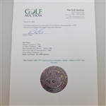 Ray Floyd's 1980 TPC Opening Day Dedication Medal - Gifted to PGA Tour Winners