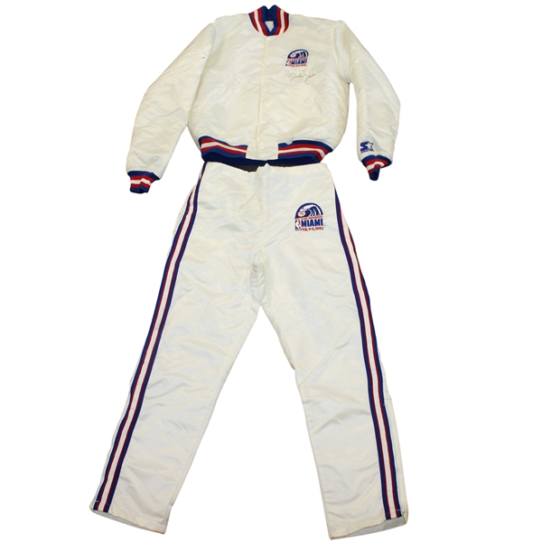 1990 NBA All-Star Game Ball Boys Full Uniform Signed by Michael Jordan - Ray Floyd Jr. Worn JSA ALOA