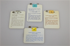 1984, 1987, 1988, & 1989 Masters Tournament Badges from Ray Floyd Collection