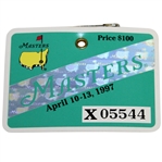 1997 Masters Tournament Badge #X05544 from Ray Floyd Collection