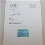 1997 Masters Tournament Badge #X05544 from Ray Floyd Collection
