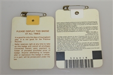 1988 & 1996 Masters Tournament Badges from Ray Floyd Collection