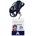 Ray Floyds 2004 Ryder Cup at Oakland Hills All Access Pass/Badge with Lanyard