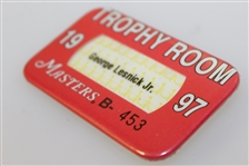 George Lesnick Jr. 1997 Masters Tournament Trophy Room Badge #B-453 - Ray Floyd Collection