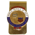 Ray Floyds 1976 World Series of Golf at Firestone CC Contestant Money Clip/Badge