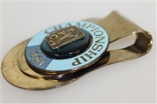 Ray Floyd's 1981 TPC Championship Contestant Money Clip/Badge - CHAMPION