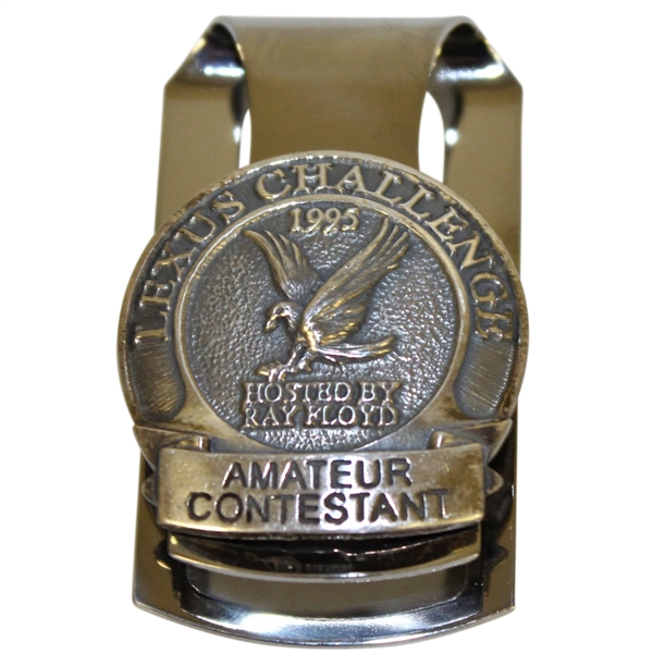 Ray Floyds Hosted 1995 Lexus Challenge Amateur Contestant Money Clip/Badge