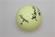 Herman Keiser Signed Hogan 4 Logo Golf Ball JSA ALOA