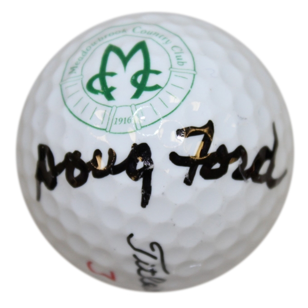 Doug Ford Signed Meadowbrook Country Club Logo Golf Ball JSA ALOA