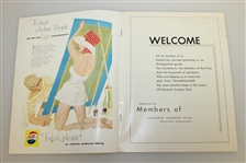 Dow Finsterwald Signed 1958 PGA Championship at Llanerch CC Program JSA ALOA