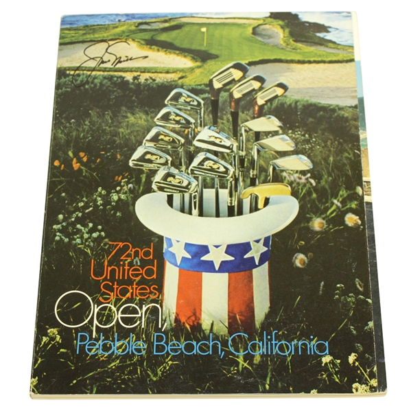 Jack Nicklaus Signed 1972 US Open Championship at Pebble Beach Program JSA ALOA