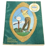 Al Geiberger Signed 1966 PGA Championship at Firestone CC Program JSA ALOA