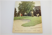 Billy Casper Signed 1959 US Open Championship at Winged Foot GC Program JSA ALOA