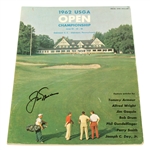 Jack Nicklaus Signed 1962 US Open Championship at Oakmont CC Program-First Major! JSA ALOA