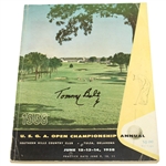 Tommy Bolt Signed 1958 US Open Championship at Southern Hills CC Program JSA ALOA
