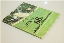 Lee Trevino Signed 1968 US Open Championship at Oak Hill CC Program JSA ALOA