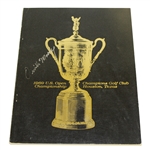 Orville Moody Signed 1969 US Open Championship at Champions GC Program JSA ALOA