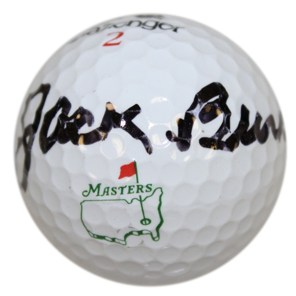 Jack Burke Signed Masters Logo Golf Ball JSA ALOA