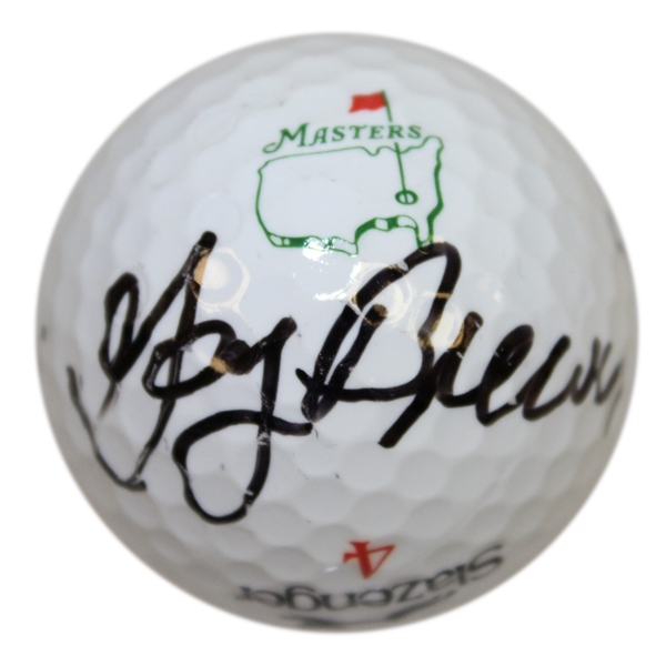 Gay Brewer Signed Masters Logo Golf Ball (Signed Twice) JSA ALOA