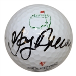 Gay Brewer Signed Masters Logo Golf Ball (Signed Twice) JSA ALOA