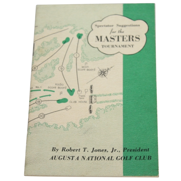 1950 Masters Tournament Spectator Guide - Jimmy Demaret Winner