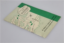 1950 Masters Tournament Spectator Guide - Jimmy Demaret Winner