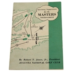 1953 Masters Tournament Spec Guide Signed by Demaret, Wood, Smith, & Nelson JSA ALOA
