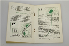 1953 Masters Tournament Spec Guide Signed by Demaret, Wood, Smith, & Nelson JSA ALOA