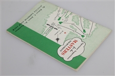 1955 Masters Tournament Spectator Guide - Cary Middlecoff Winner