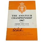 Bob Dickson Signed 1967 British Amateur at Formby Golf Club Program JSA ALOA
