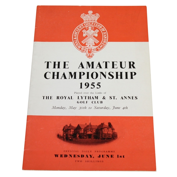 1955 British Amateur at The Royal Lytham & St. Annes GC Program - Wednesday