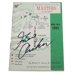 George Archer Signed 1969 Masters Tournament Spectator Guide JSA ALOA