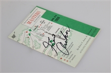 George Archer Signed 1969 Masters Tournament Spectator Guide JSA ALOA