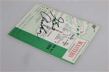 George Archer Signed 1969 Masters Tournament Spectator Guide JSA ALOA