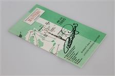 Bernhard Langer Signed 1985 Masters Tournament Spectator Guide JSA ALOA
