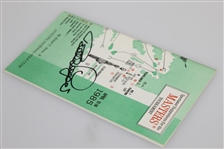 Bernhard Langer Signed 1985 Masters Tournament Spectator Guide JSA ALOA