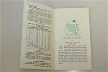Bernhard Langer Signed 1985 Masters Tournament Spectator Guide JSA ALOA