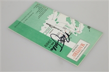 Nick Faldo Signed 1989 Masters Tournament Spectator Guide JSA ALOA