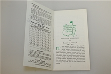 Nick Faldo Signed 1989 Masters Tournament Spectator Guide JSA ALOA